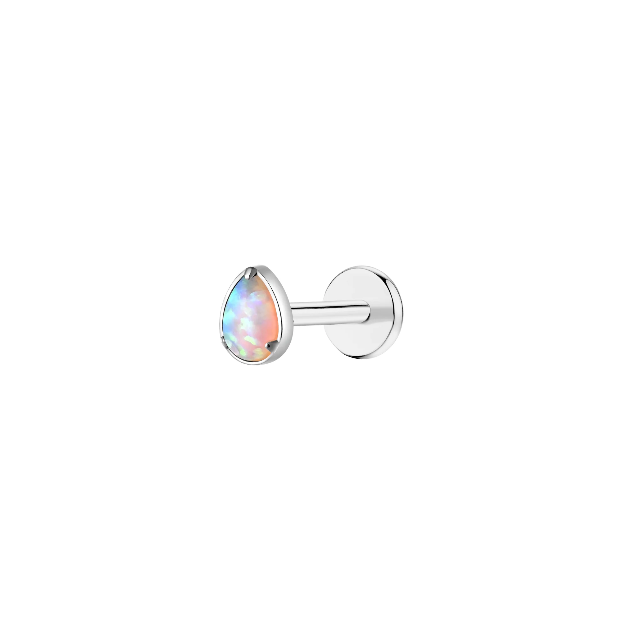 Iridescent Opal Teardrop Flat Back Stud - Image 2