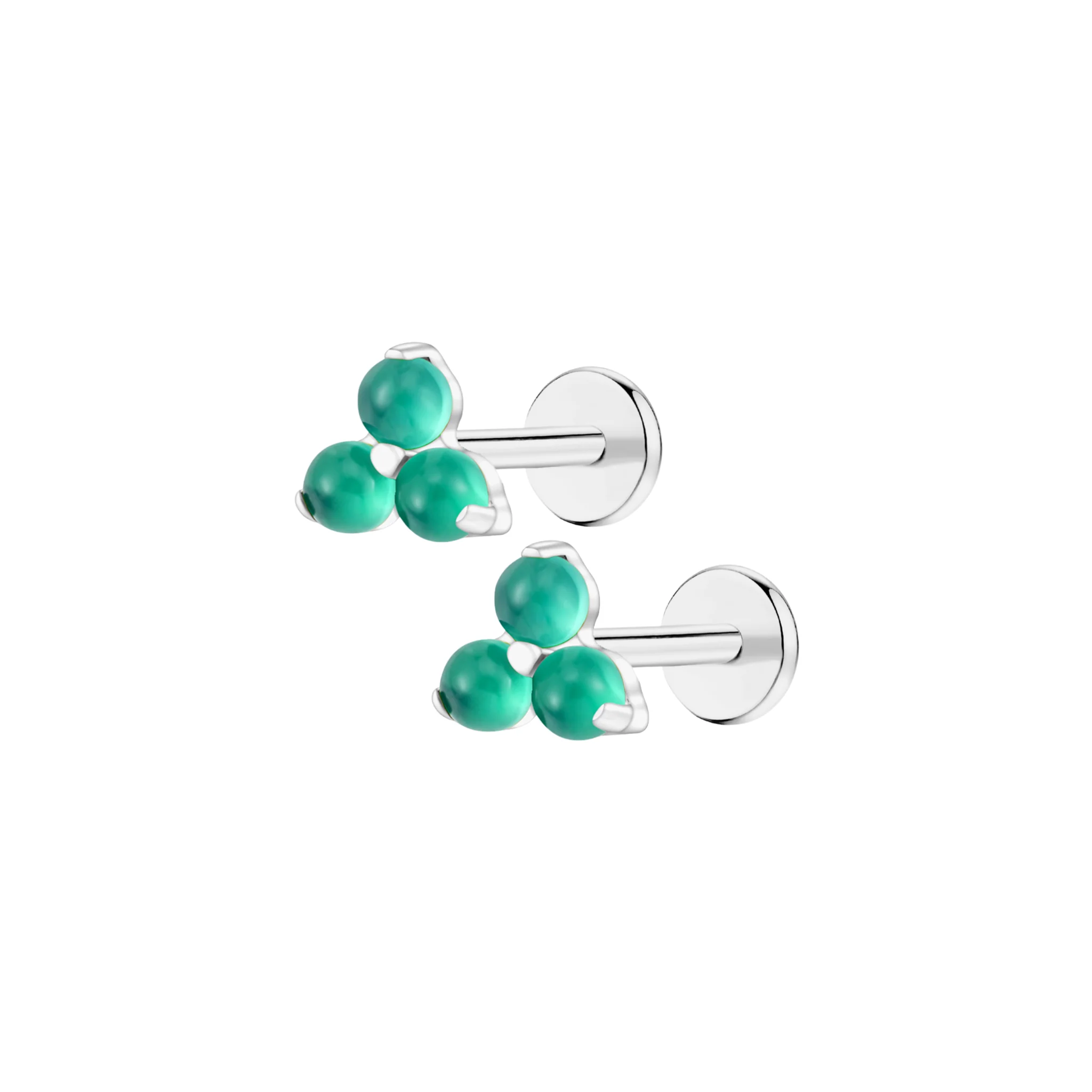 Kelly Trinity Flat Back Stud - Image 7