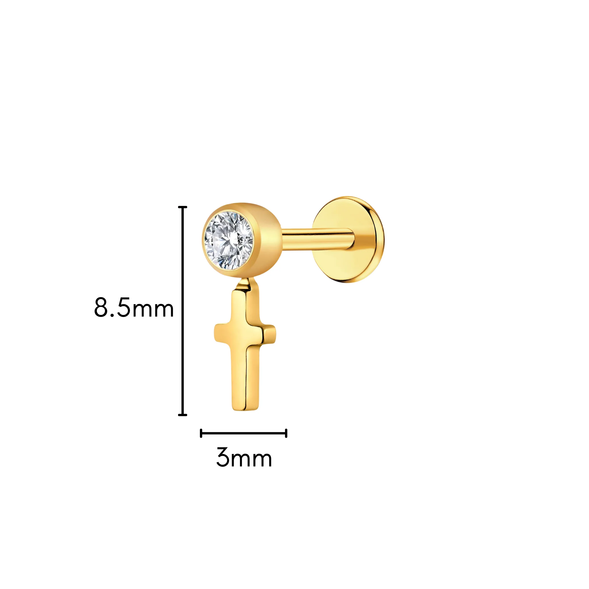 Grace Flat Back Stud - Image 5
