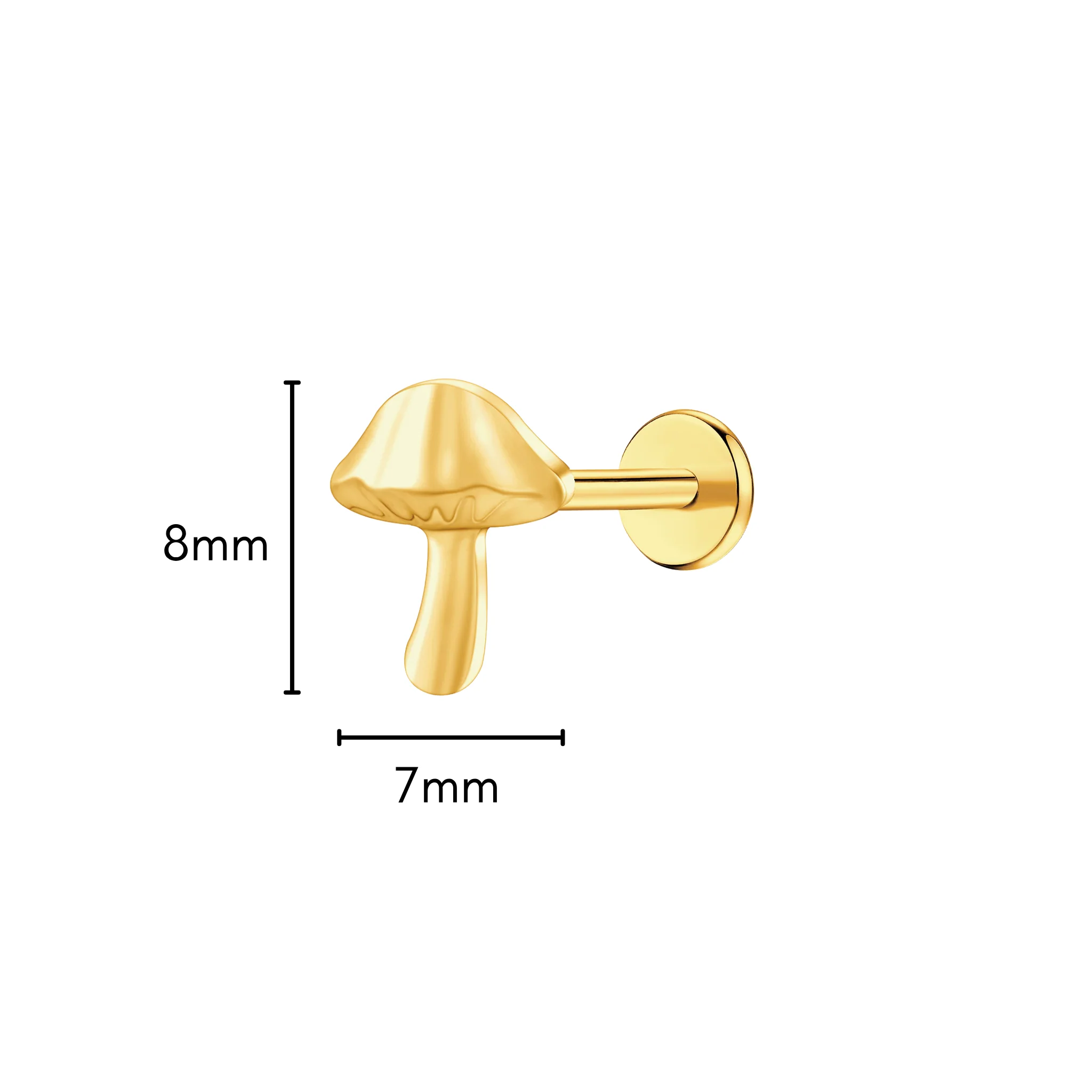 Mushroom Flat Back Stud - Image 4