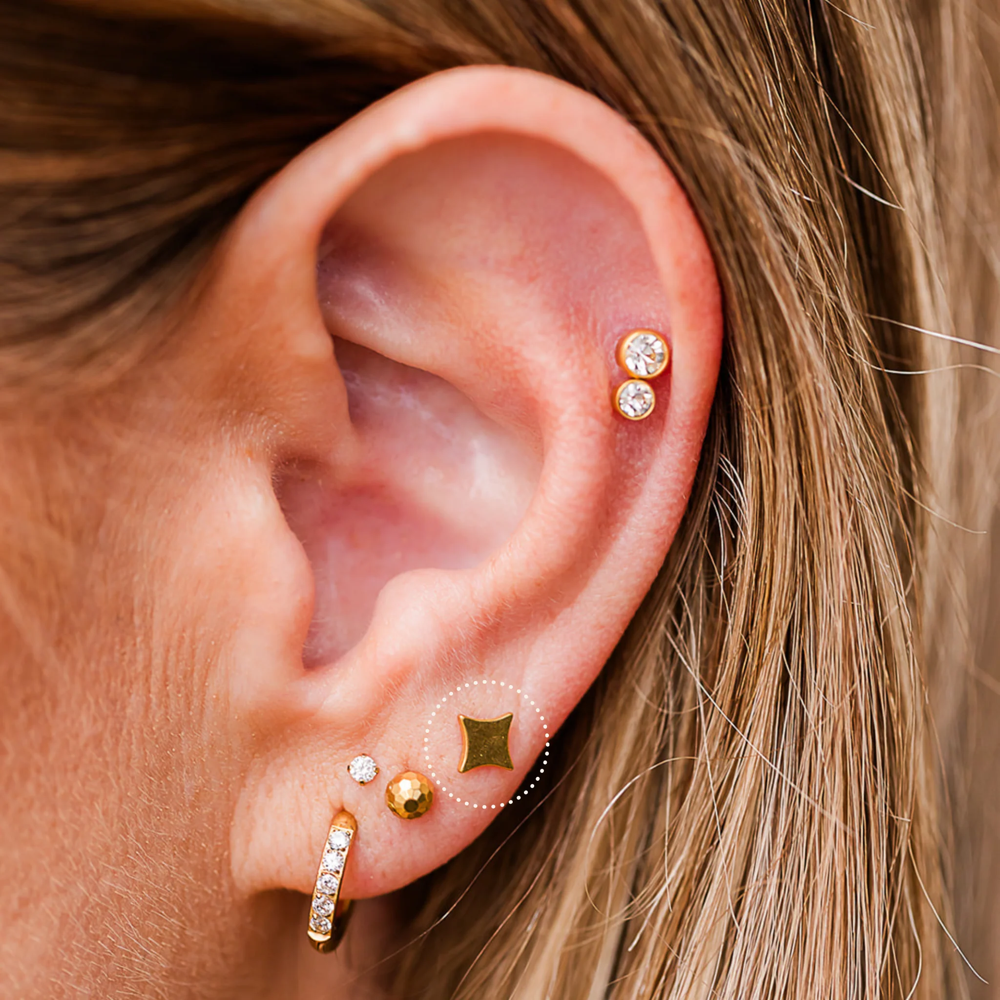 North Star Flat Back Stud - Image 3
