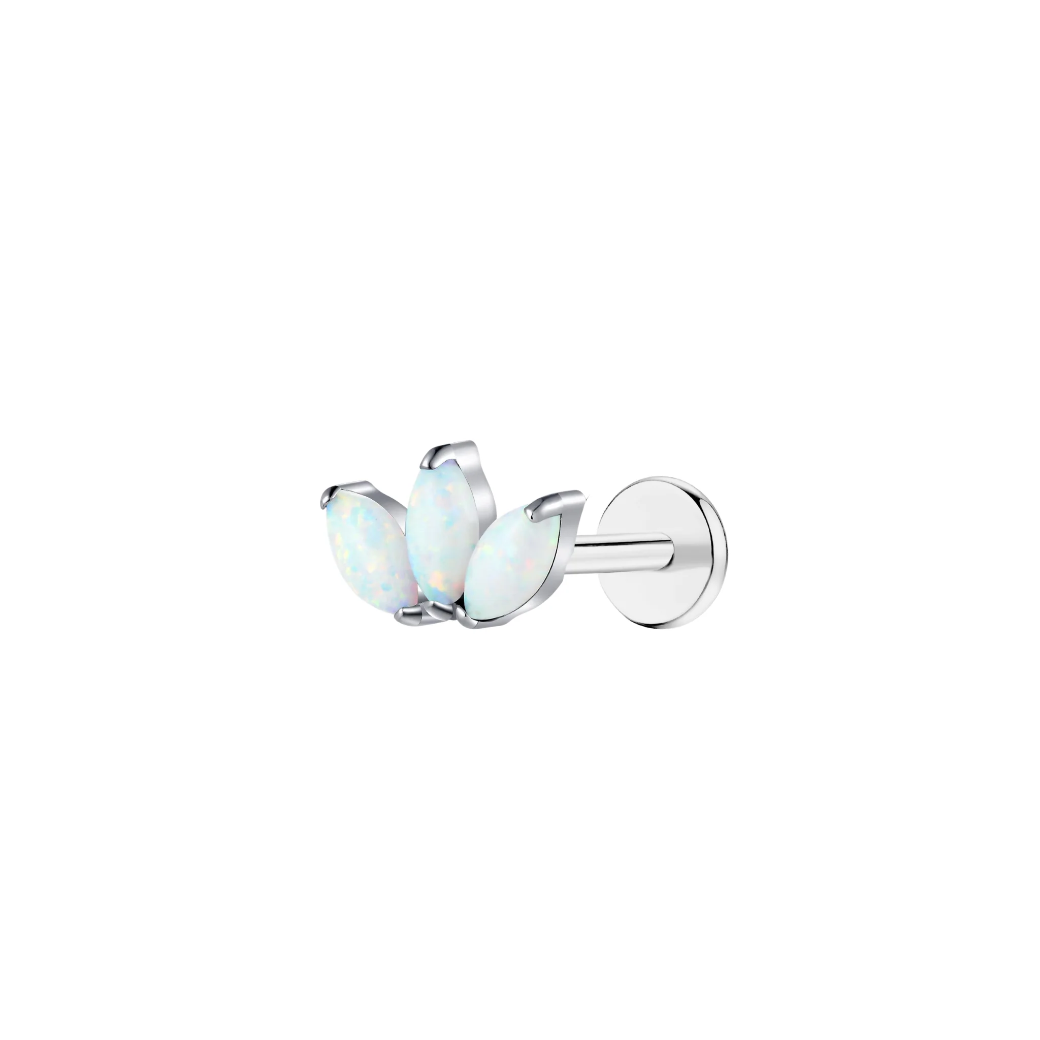 Opal Crown Jewel Flat Back Stud - Image 2