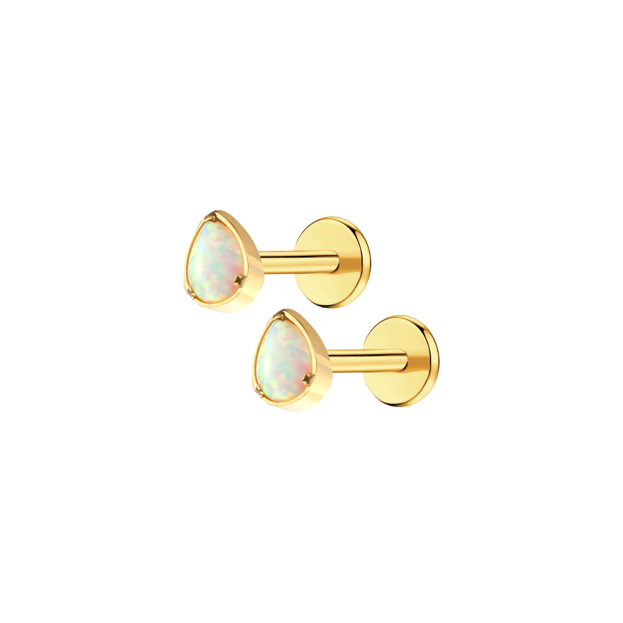 Opal Teardrop Flat Back Stud - Image 7
