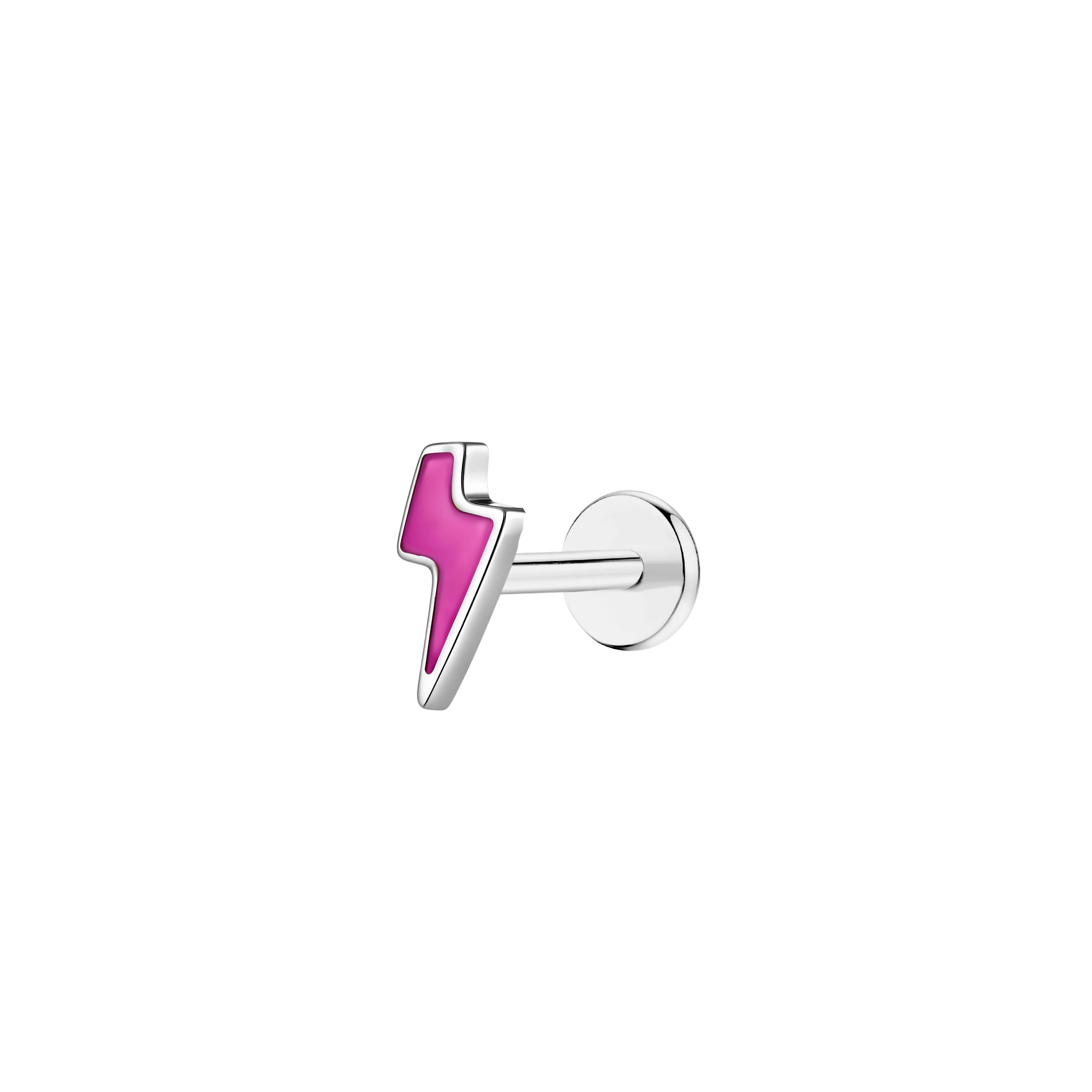 Electric Pink Flat Back Stud - Image 2