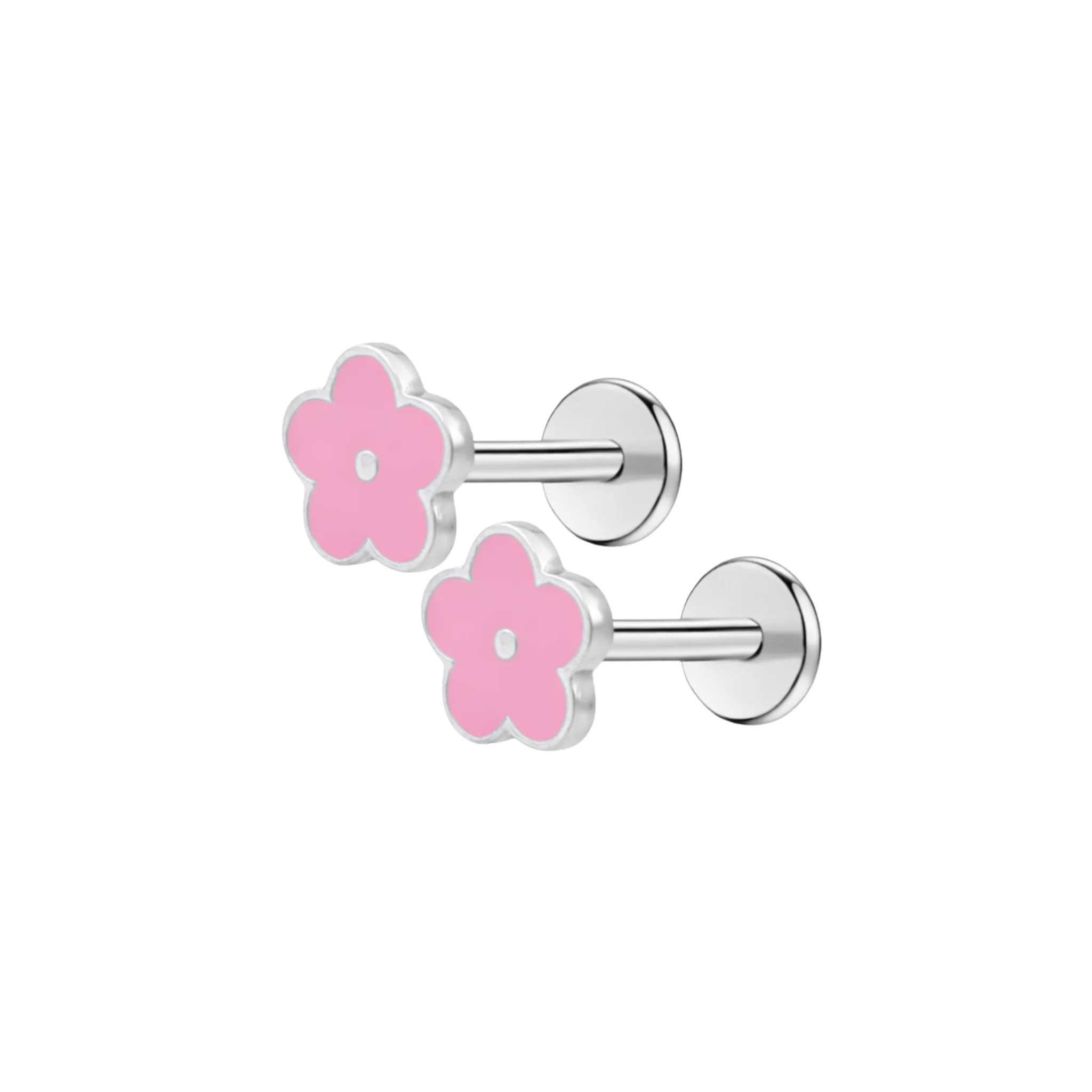 Pink Daisy Enamel Flat Back Stud - Image 10