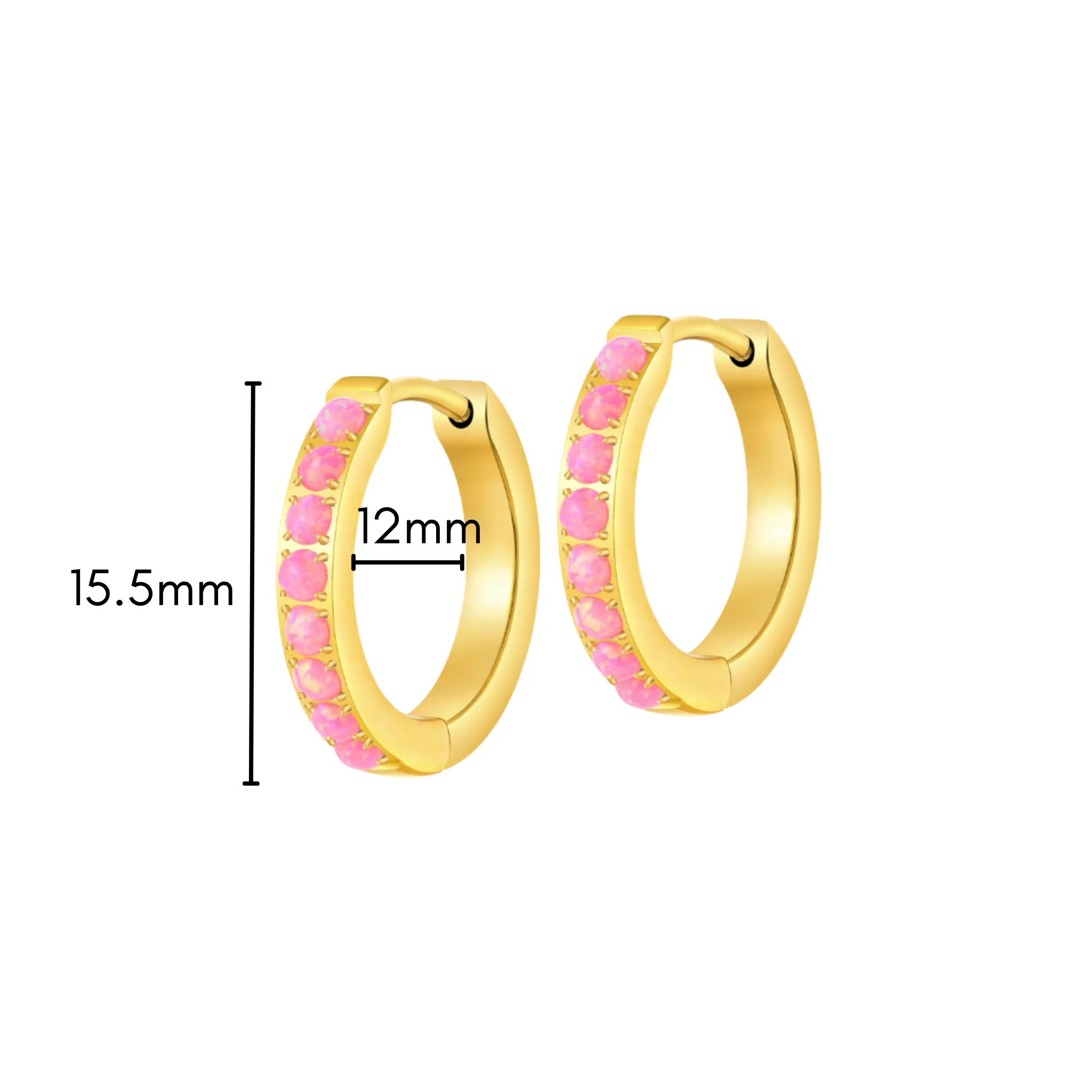 Secret Crush Hoops in Titanium - Image 7