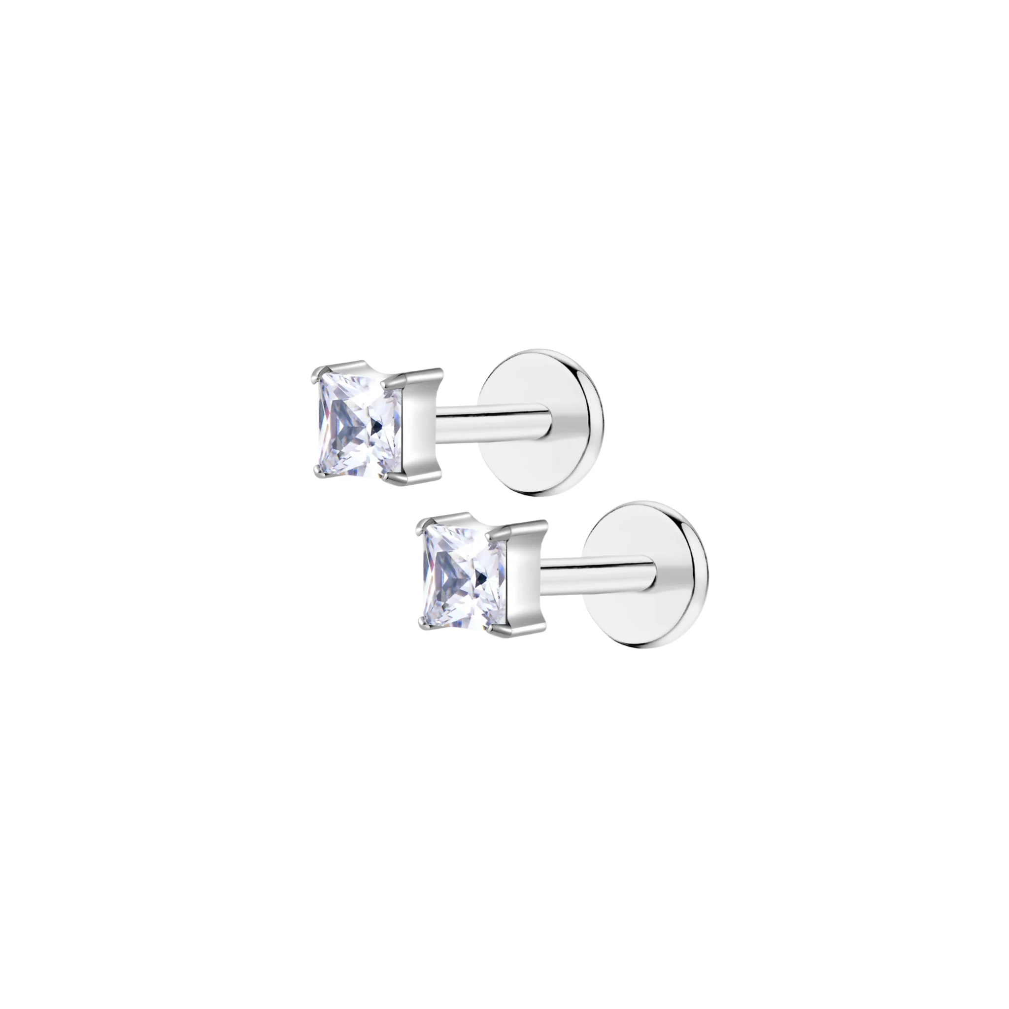 Princess Cut Flat Back Stud - Image 7
