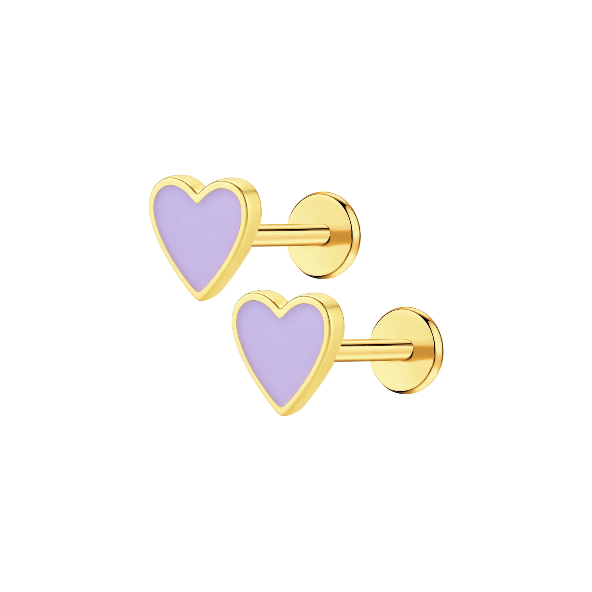 Purple Heart Enamel Flat Back Stud - Image 7