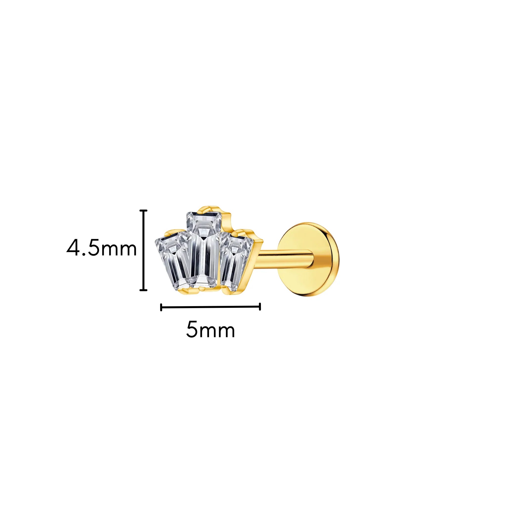 Regal Romance Flat Back Stud - Image 4