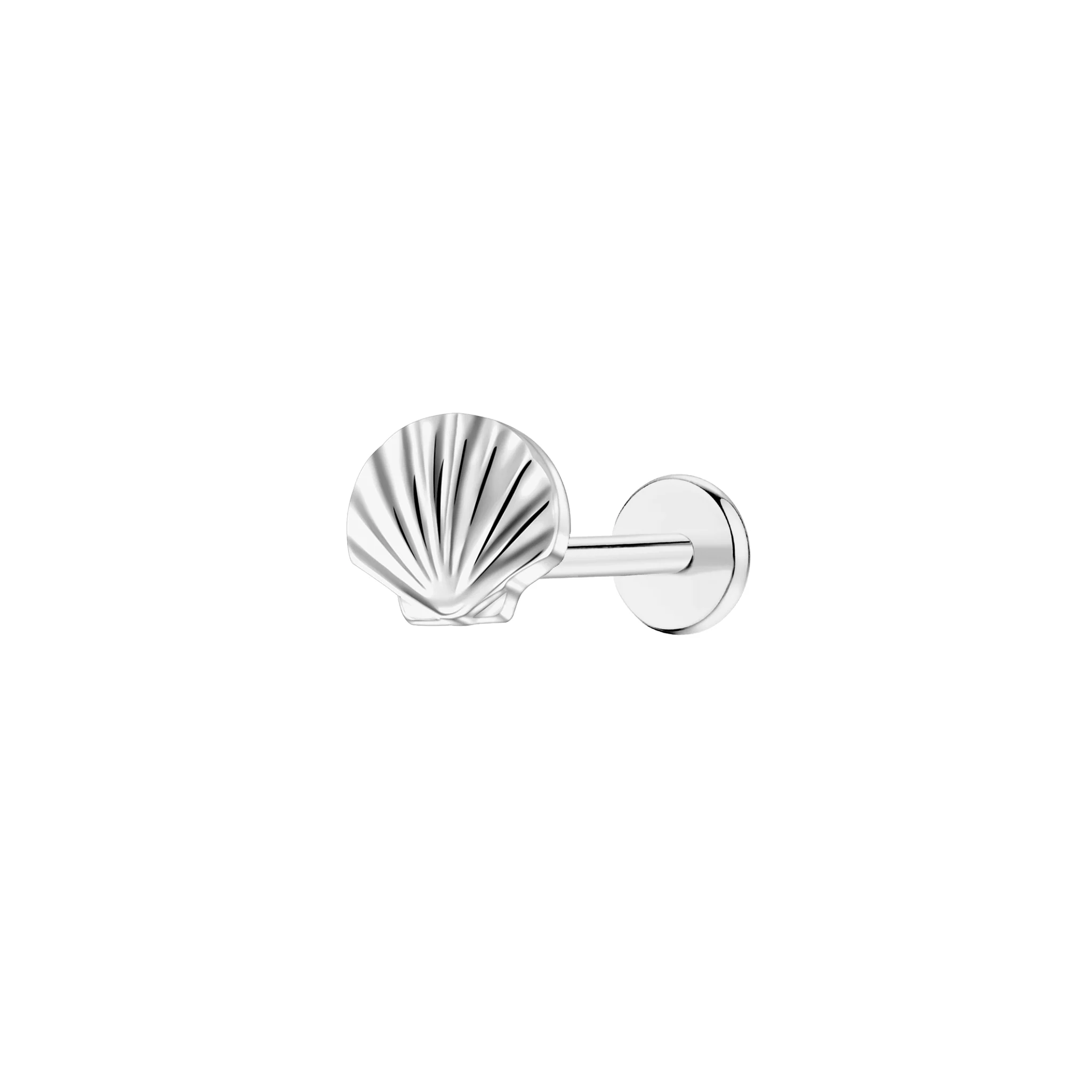 Seashell Flat Back Stud - Image 2