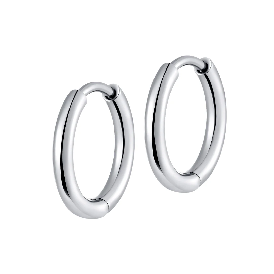 Slim Clicker Hoops in Titanium (multiple sizes) - Image 12