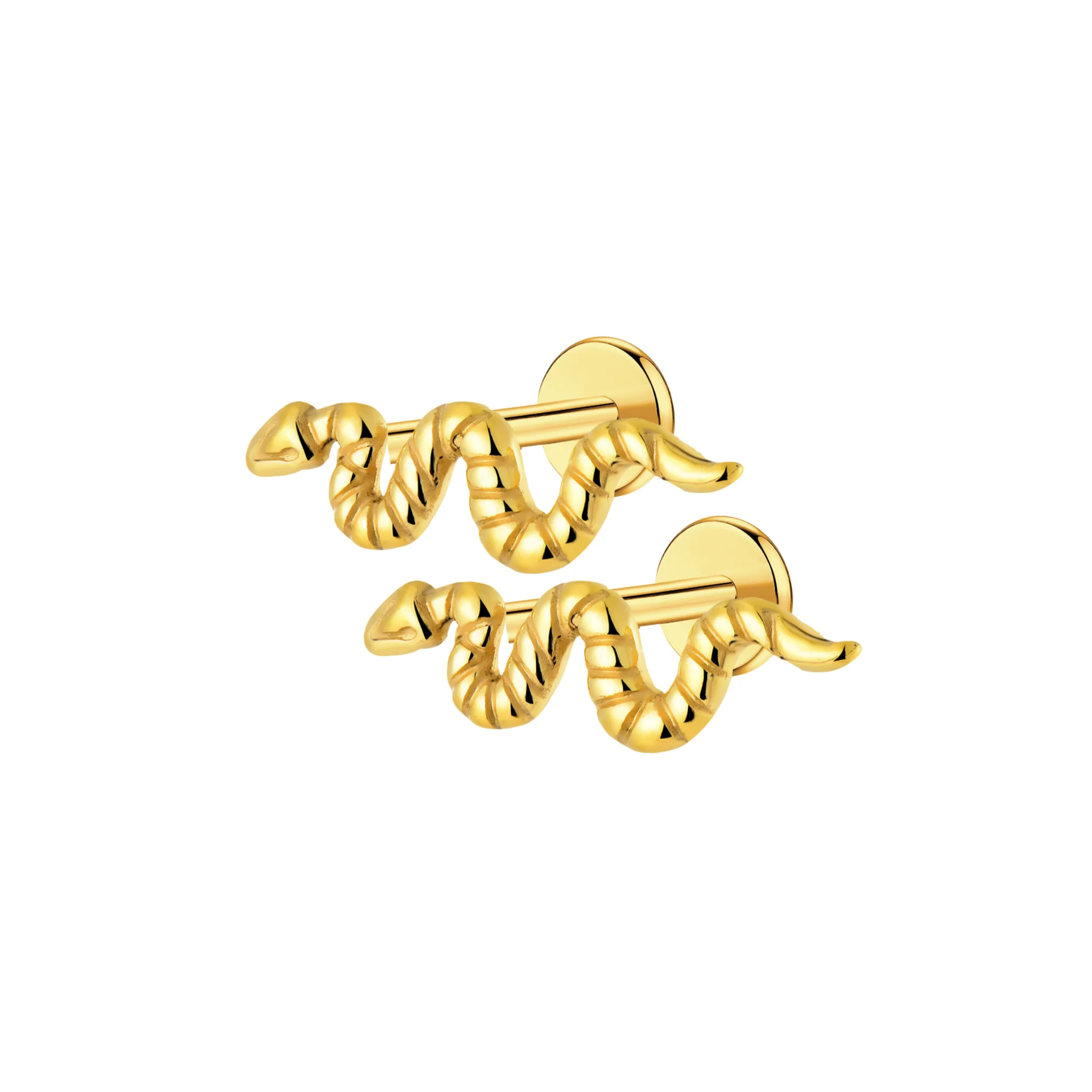 Snake Flat Back Stud - Image 8