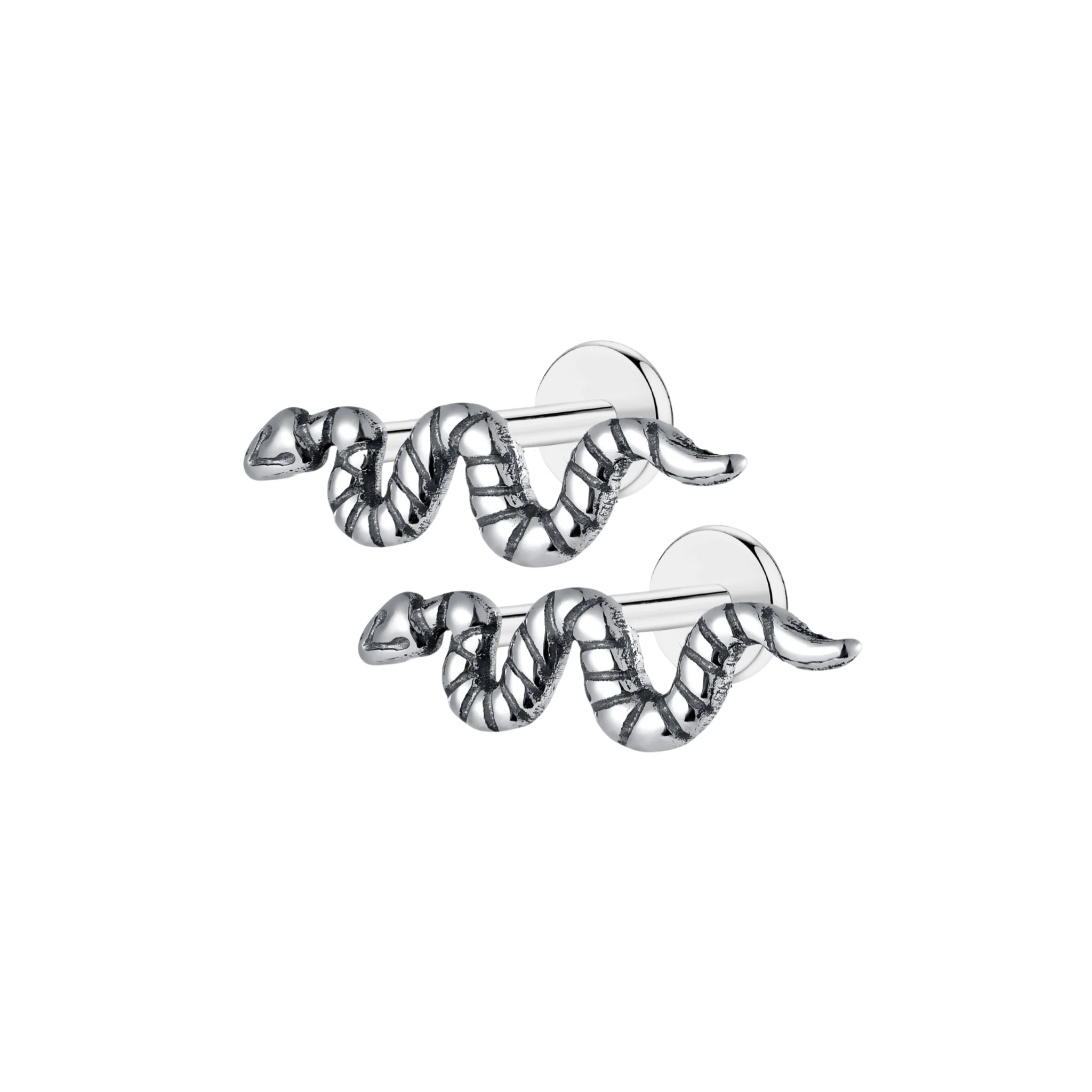 Snake Flat Back Stud - Image 9