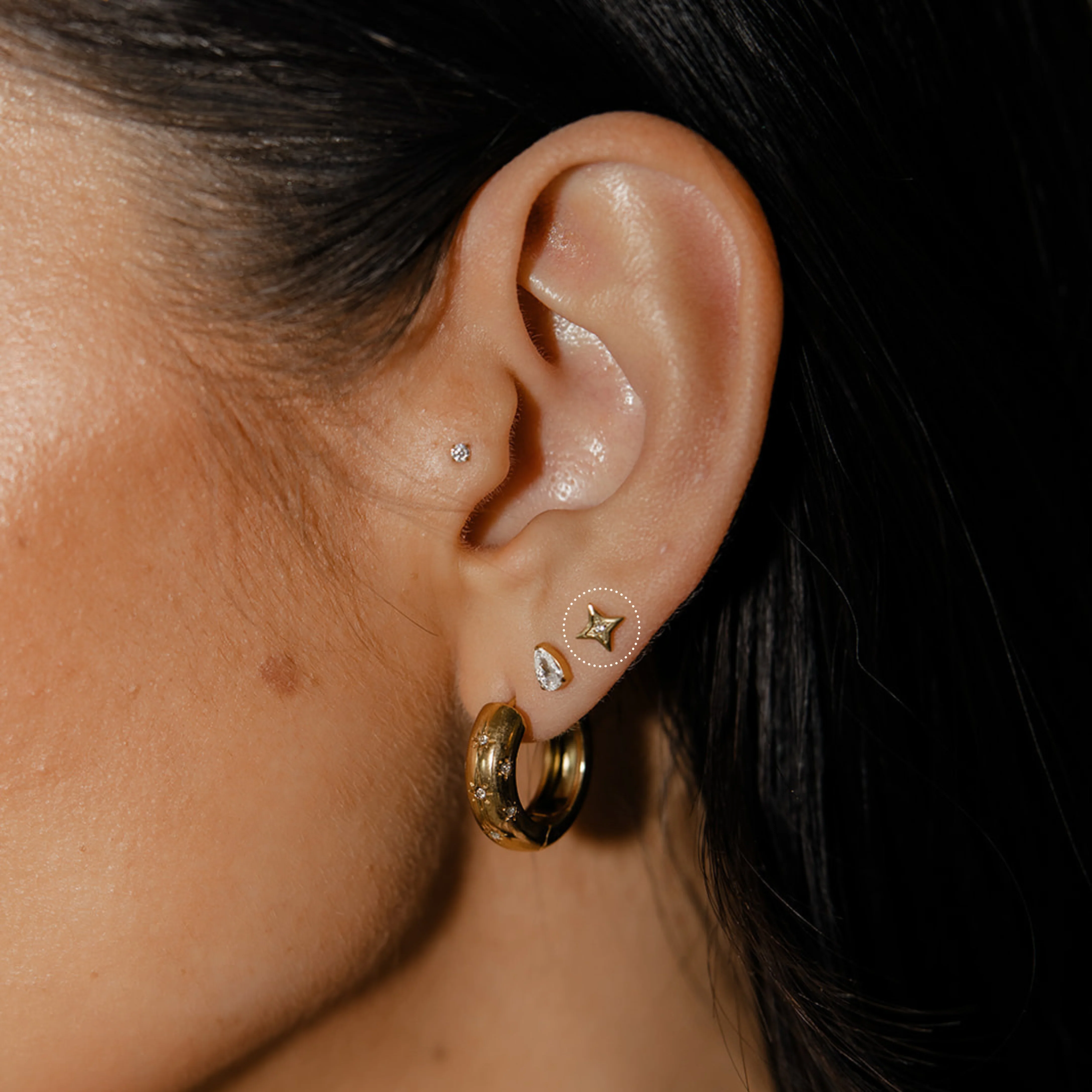 Star-Crossed Love Flat Back Stud - Image 3