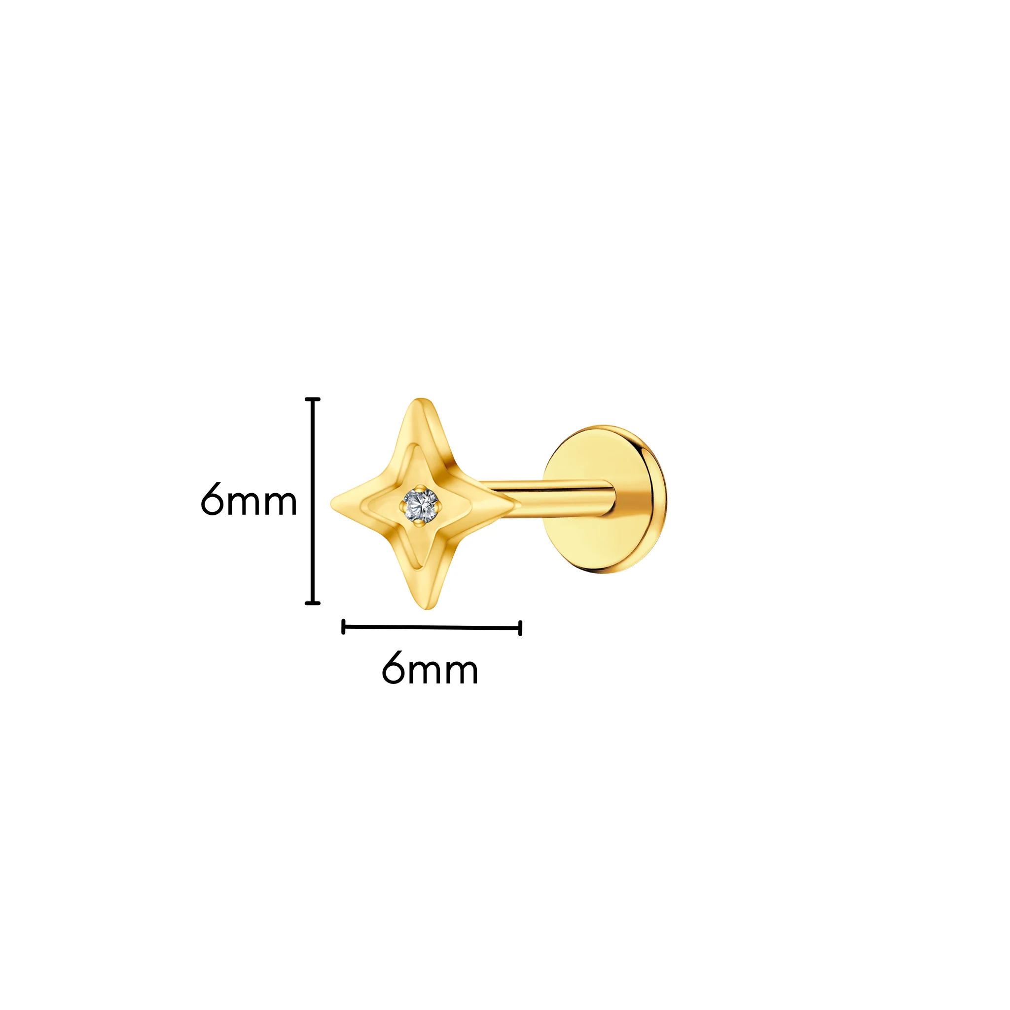 Star-Crossed Love Flat Back Stud - Image 4