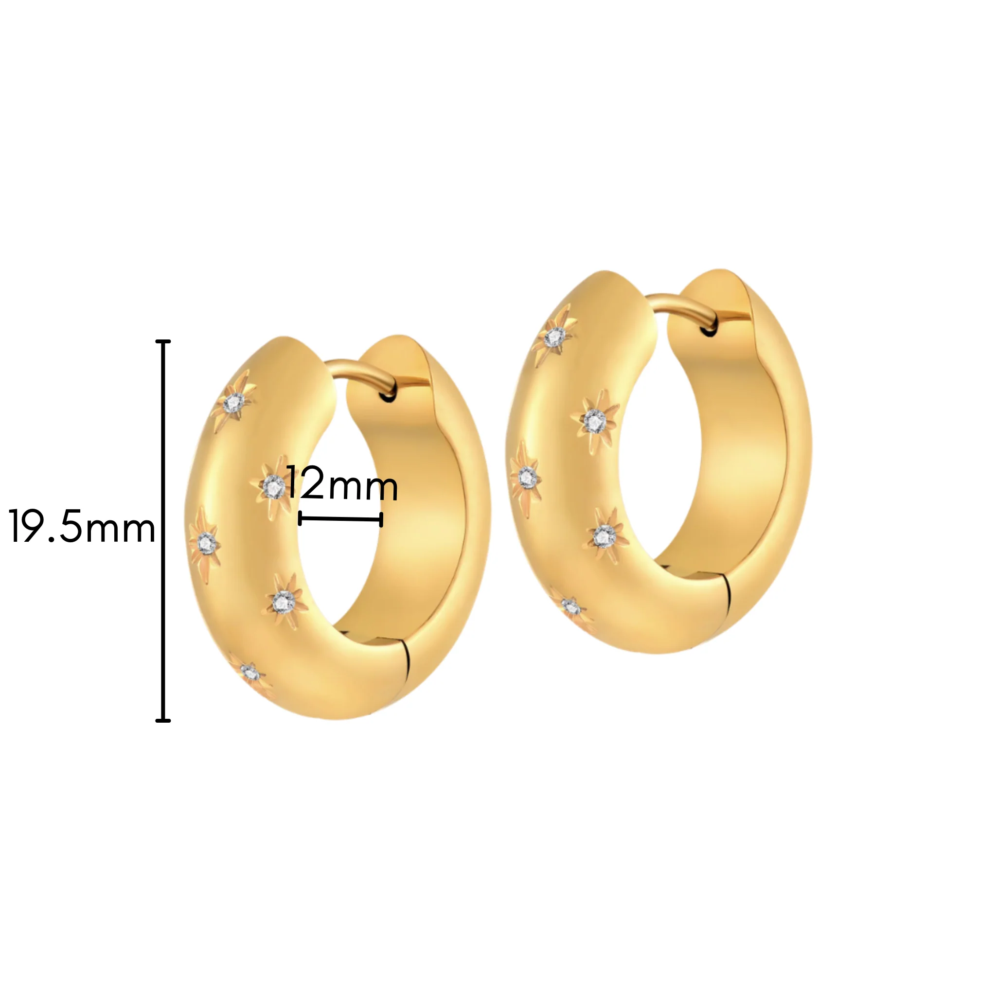 Starfall Hoops in Titanium - Image 7