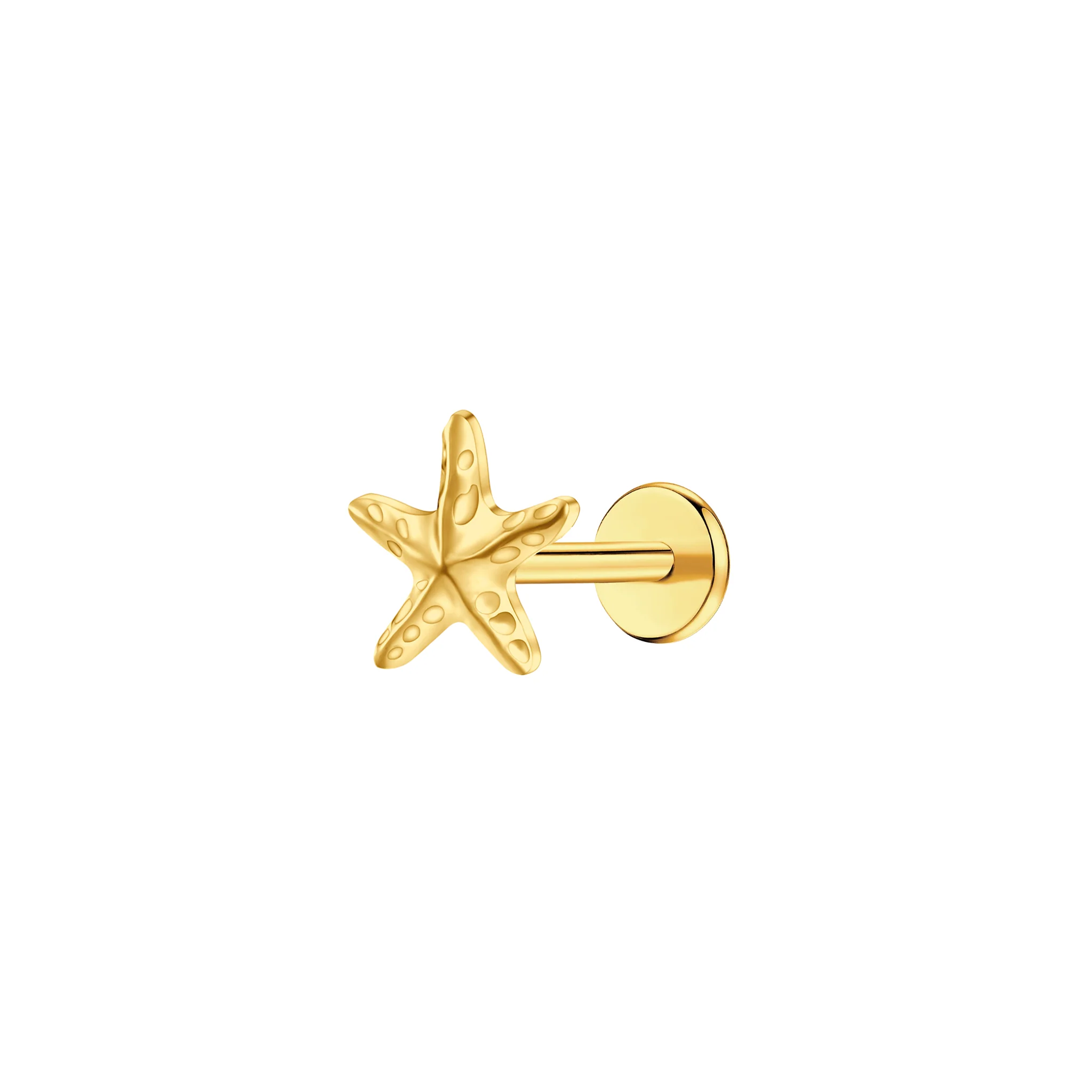 Starfish Flat Back Stud
