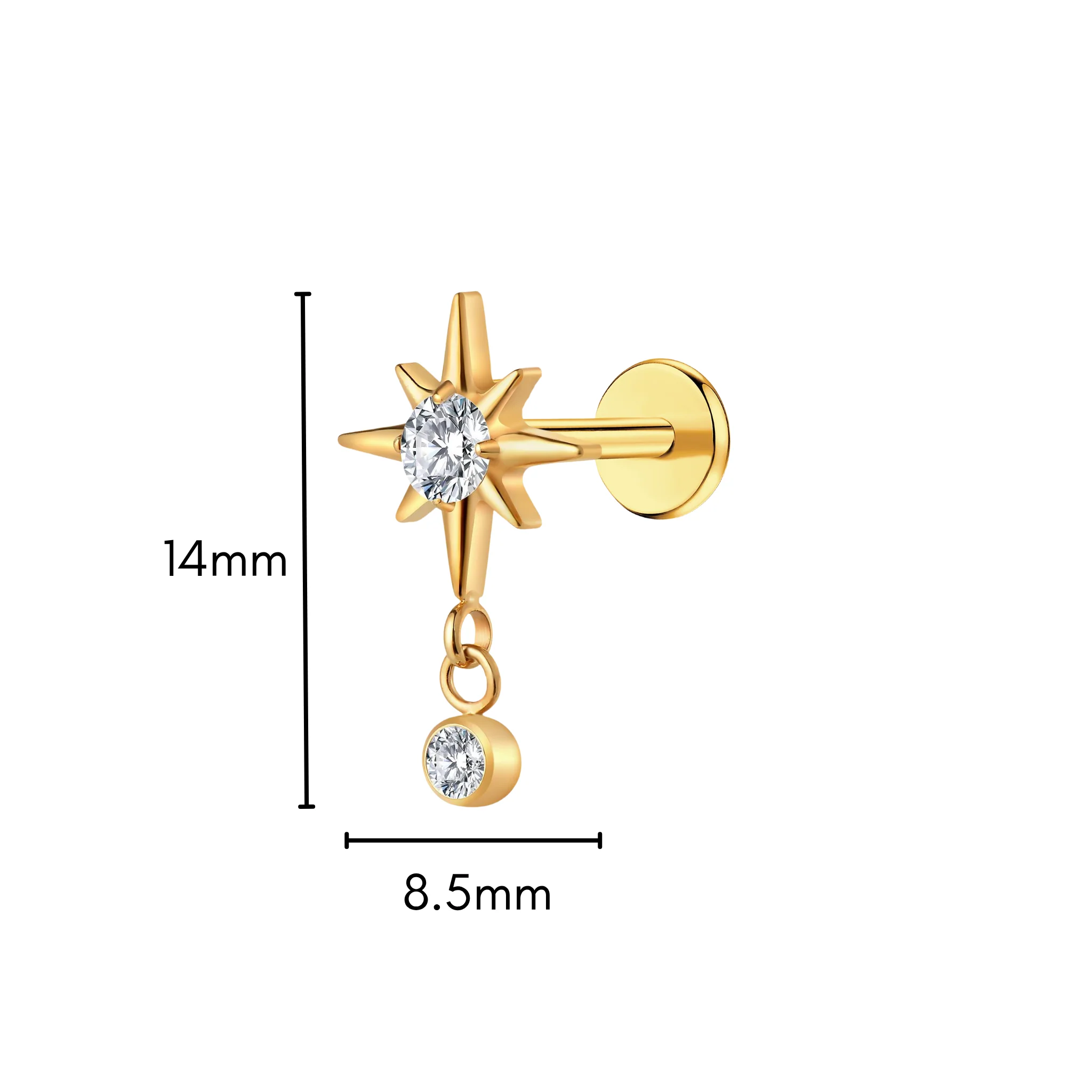Starry Night Flat Back Stud - Image 5