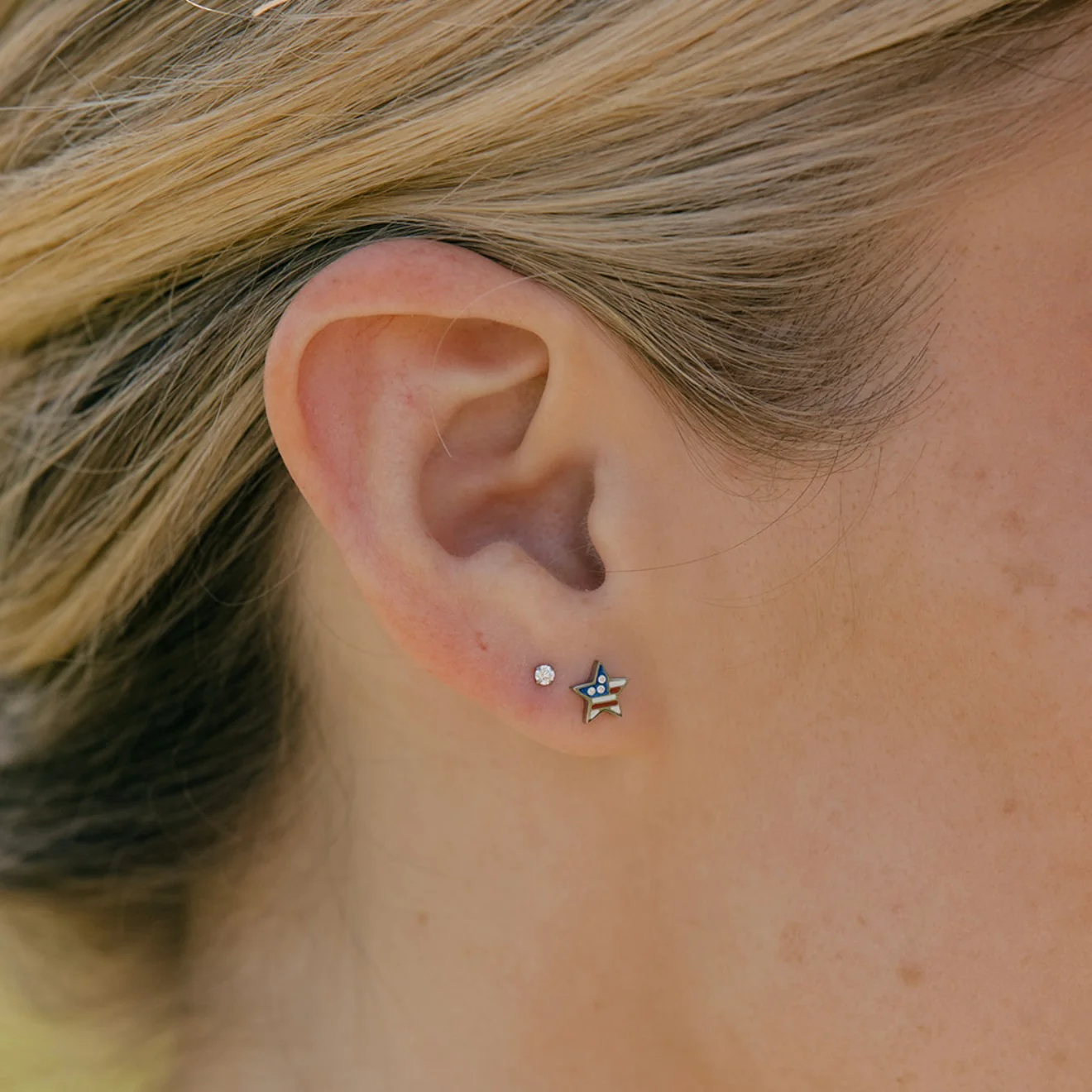 Stars and Stripes Flat back Stud - Image 5