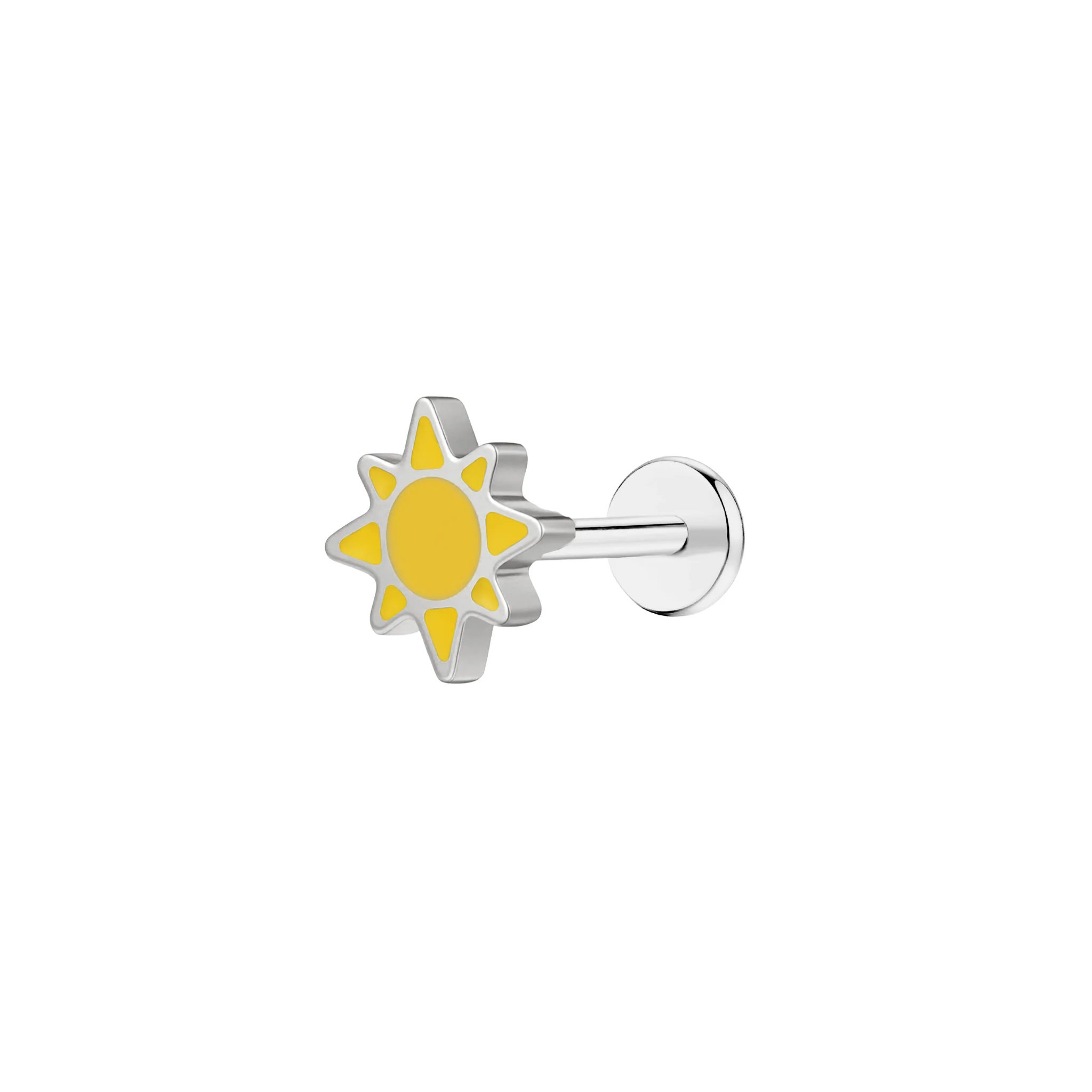 Sunshine Enamel Flat Back Stud - Image 2