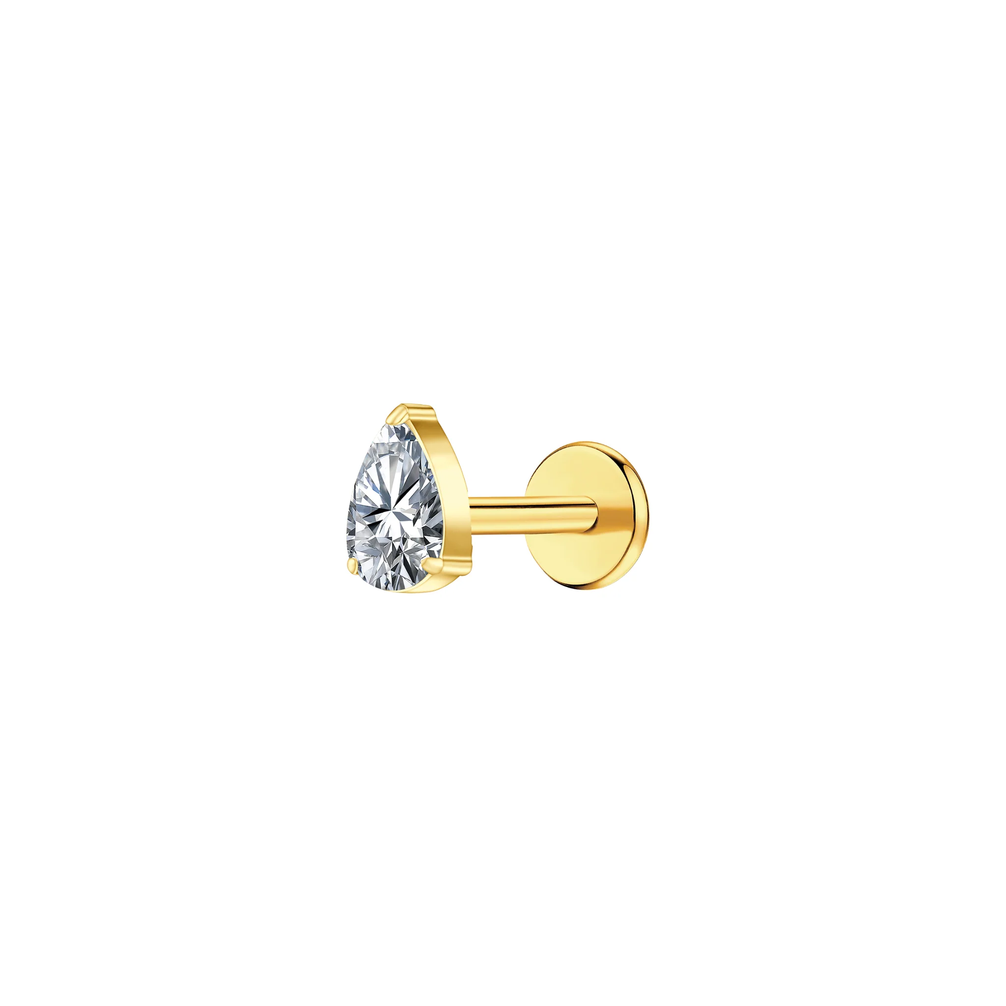 Teardrop Flat Back Stud