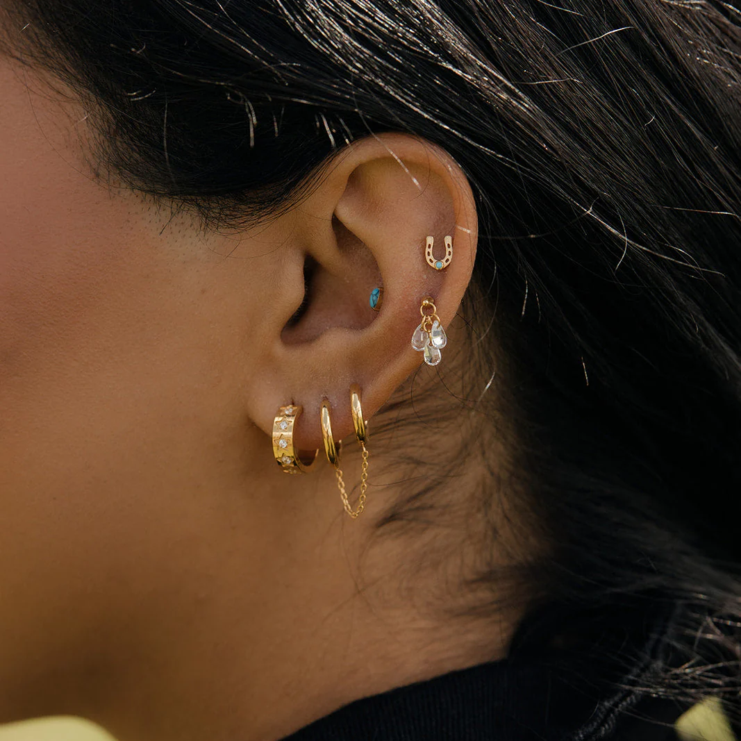 Chainlink Hoops in Titanium - Image 3