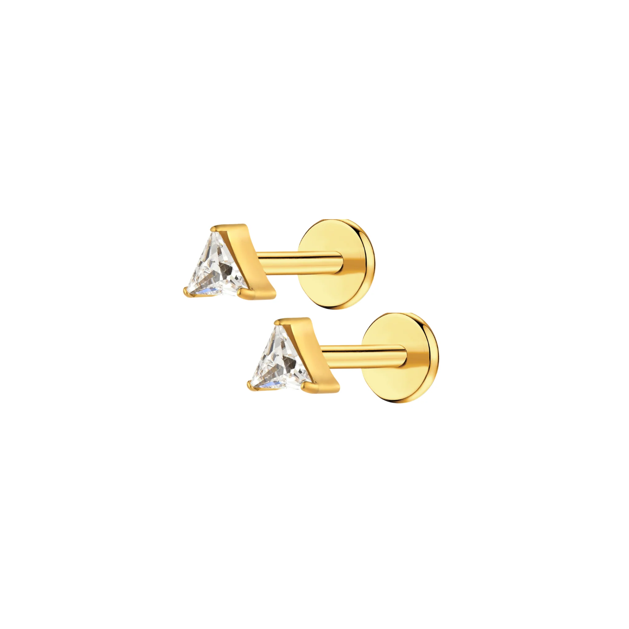 Triangle Glow Flat Back Stud - Image 7