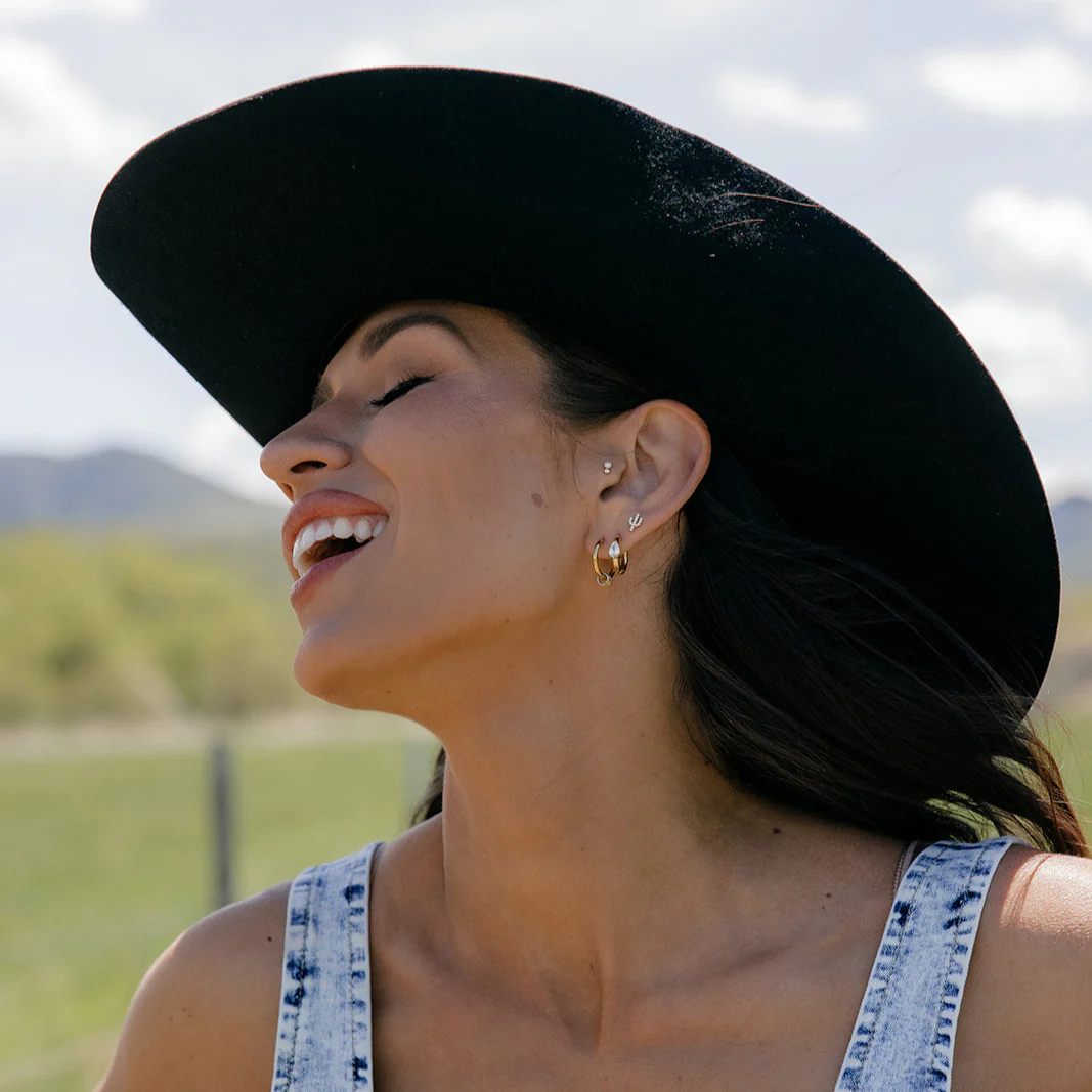 Triple Charm Hoops - Image 4