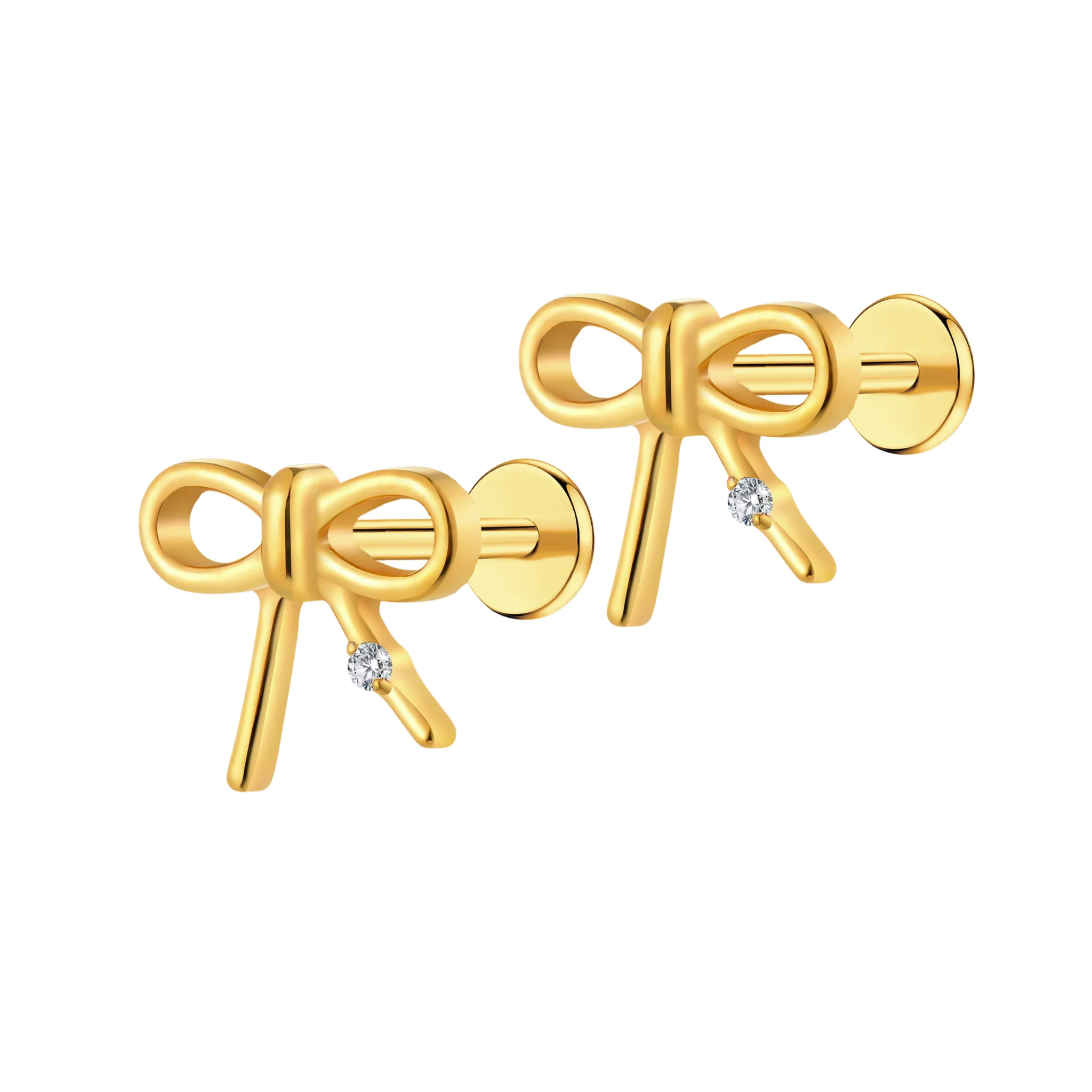 Darling Bow Flat Back Stud - Image 7