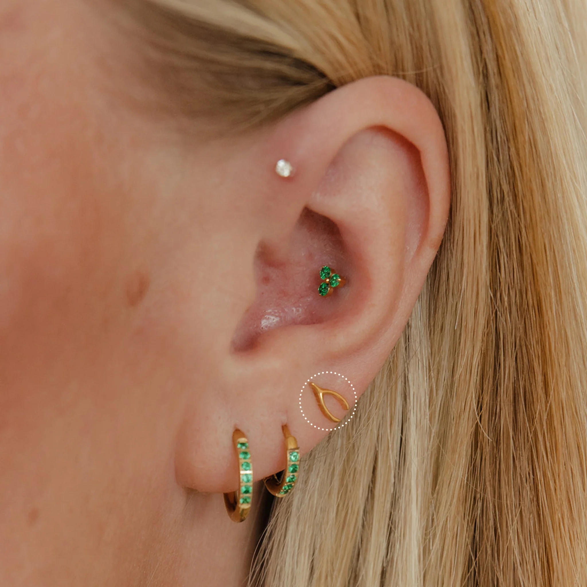Wishbone Flat Back Stud - Image 3
