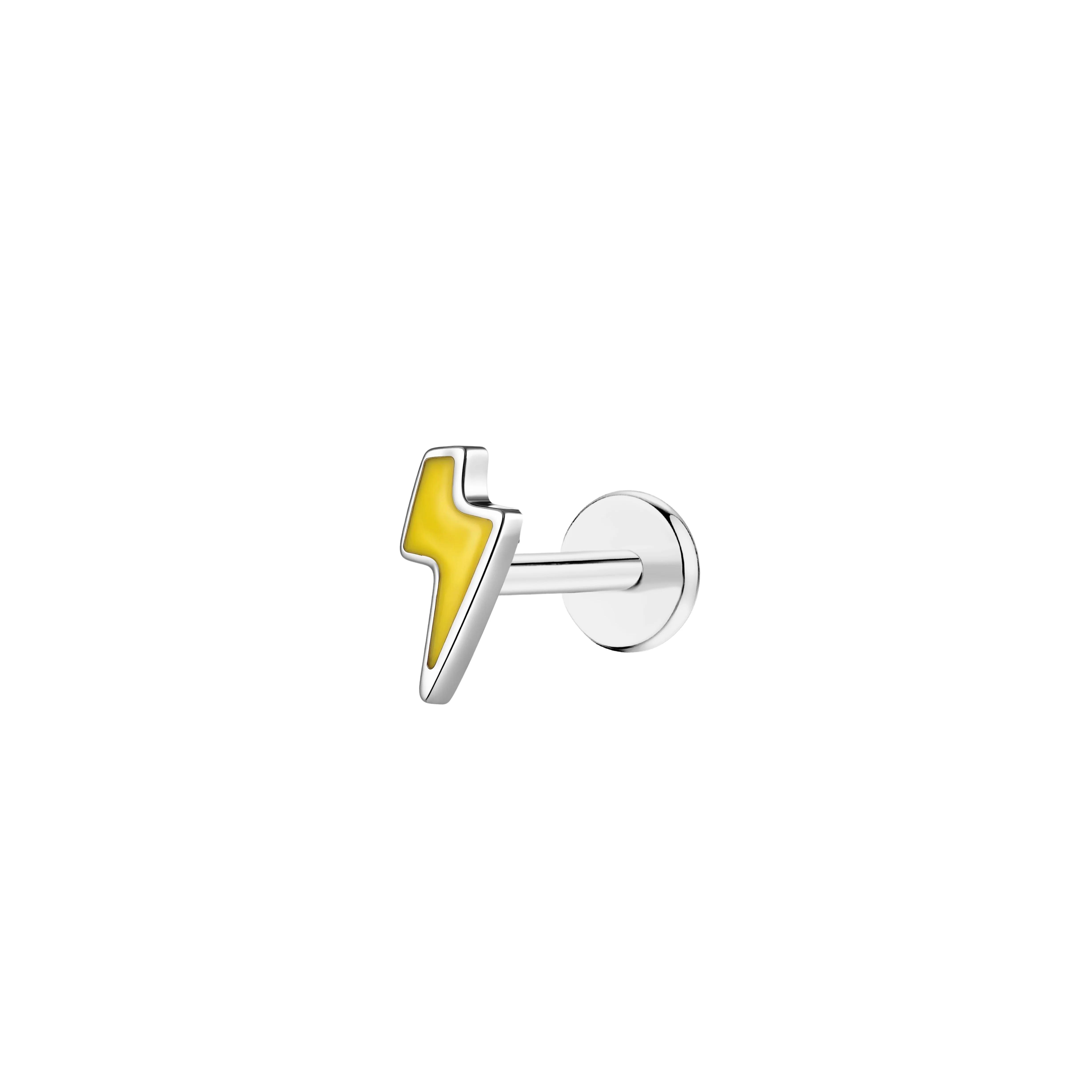 Electric Yellow Flat Back Stud - Image 2