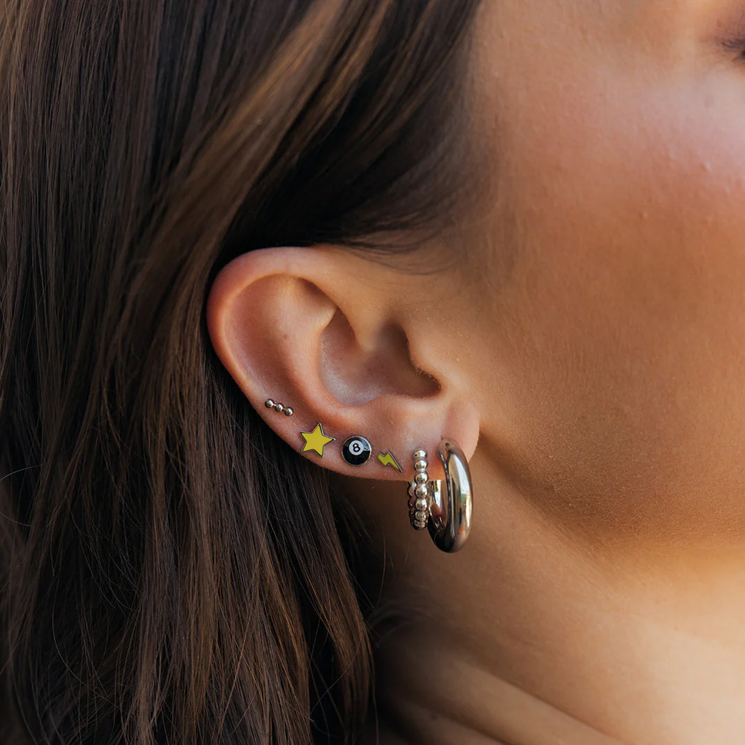 Electric Yellow Flat Back Stud - Image 6